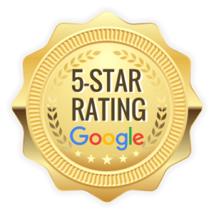 5-Star rating on Google award