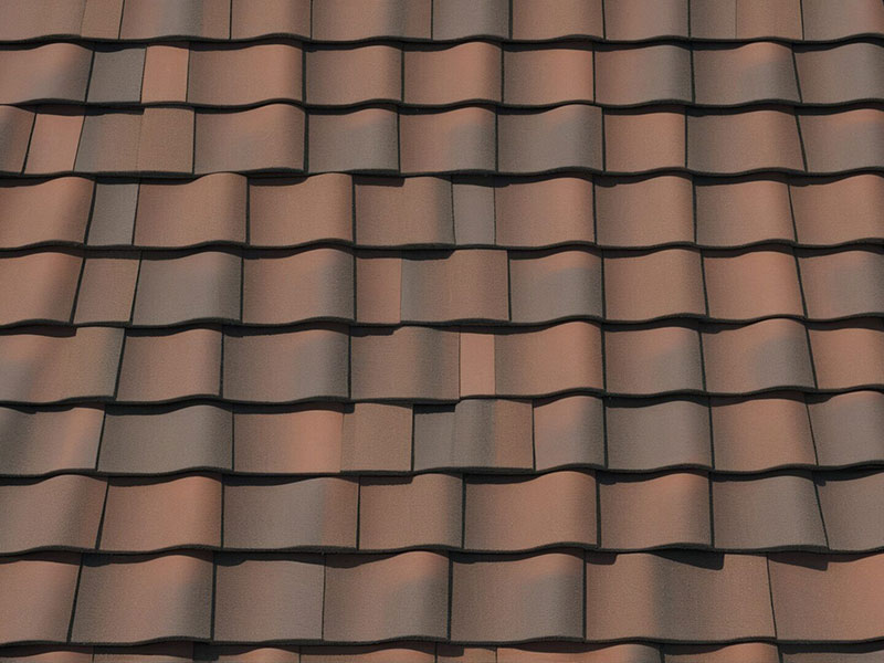 Brown roof tile