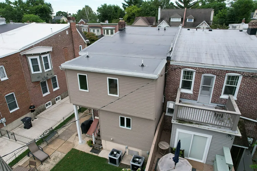 residential flat roof installation