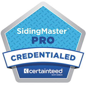 Siding Master Pro Credentialed logo.